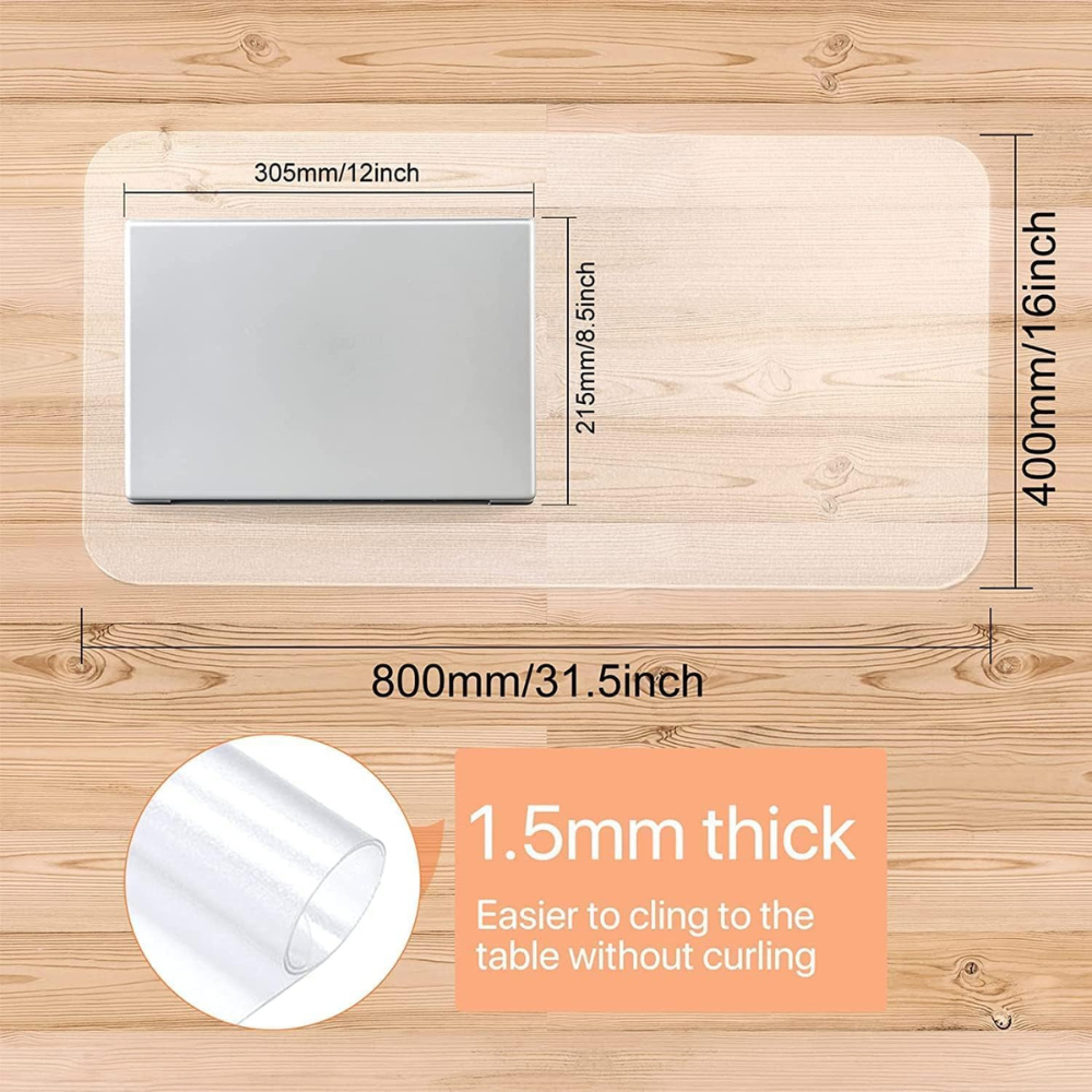 Clear PVC Desk Protector Mat
