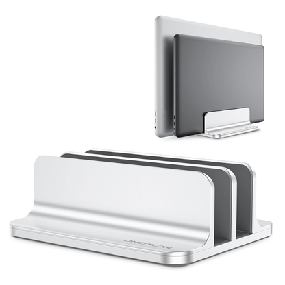 Dual-Slot Vertical Laptop Stand