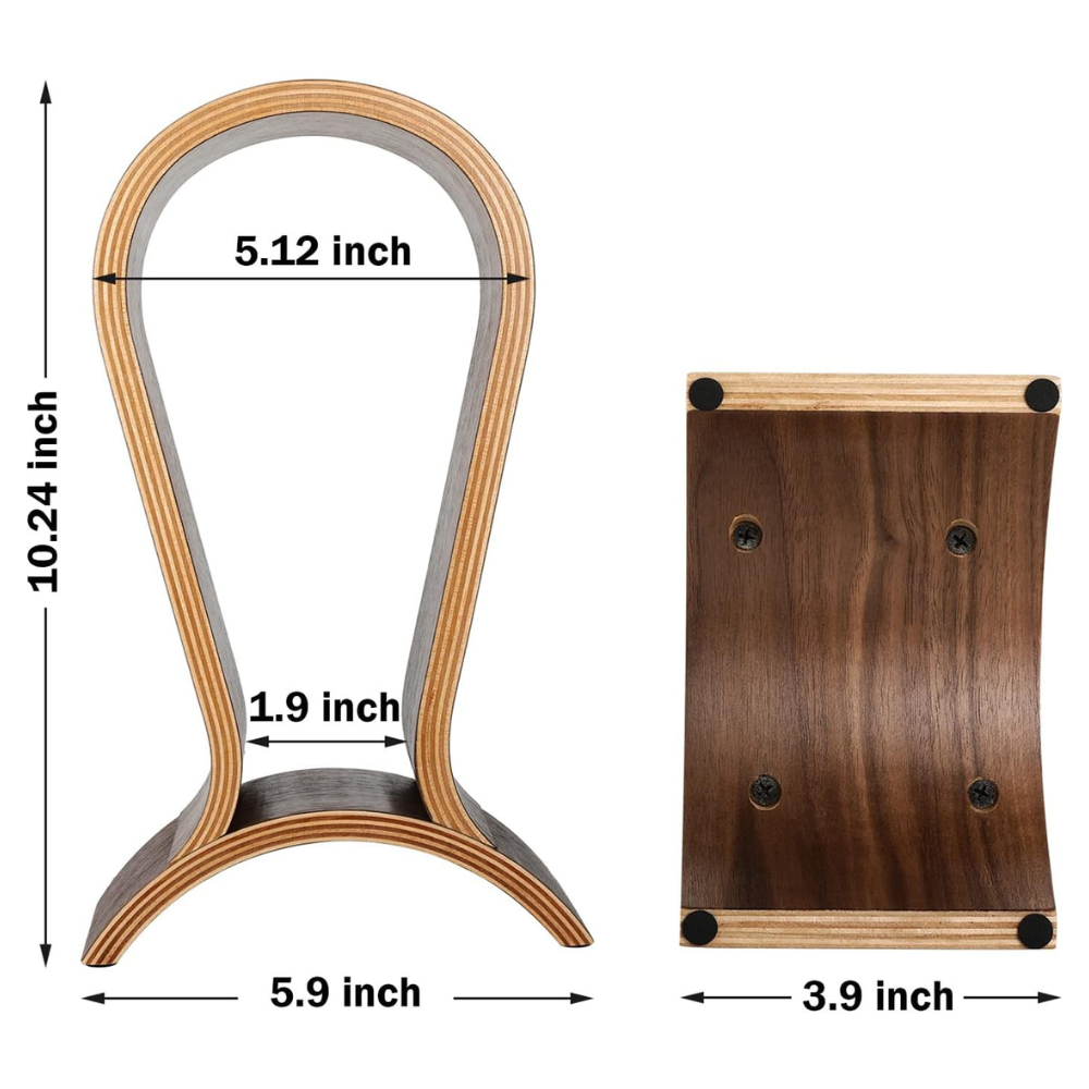 Walnut Wood Headphone Stand