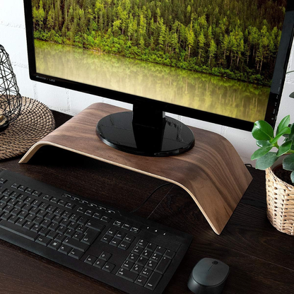 Walnut Wood Monitor Riser Stand